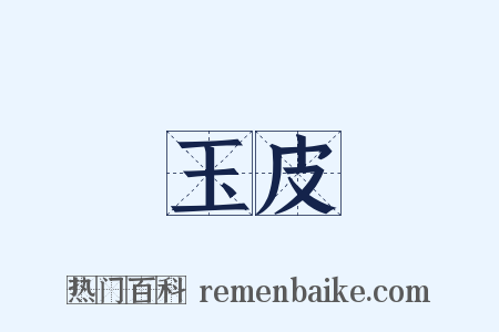 玉皮是什么意思的图片